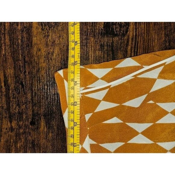 NWT Tory Burch Devi Pant in Gold Diamond Tile Size 6 - Picture 7 of 10